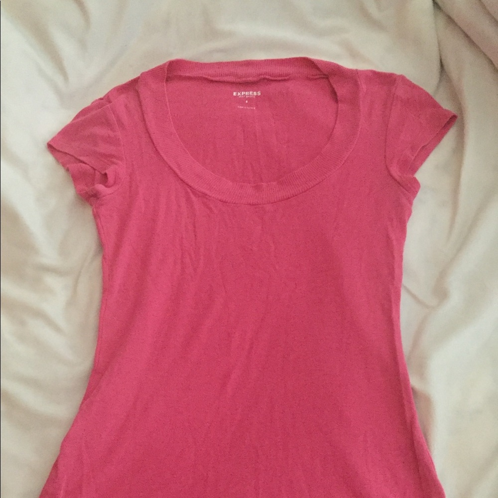 Pink express sexy basic tee